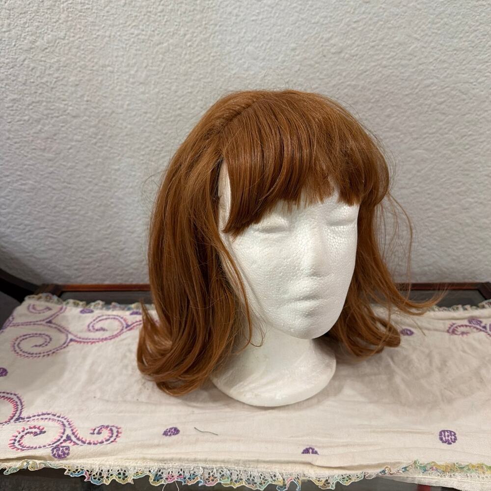 100% Premium Matte Red Shoulder Length Synthetic Fibers Lightweight Fashionable!